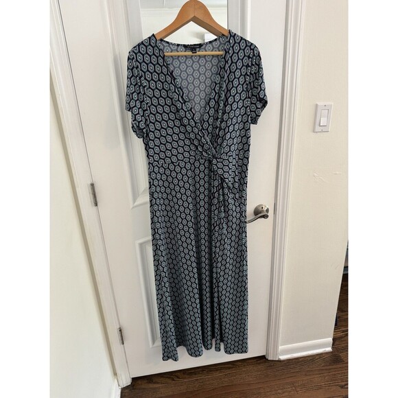 41Hawthorn Maxi Dress‎ Women’s Plus Size 1X Short Sleeve Waist Knot Stretchy - Picture 10 of 10